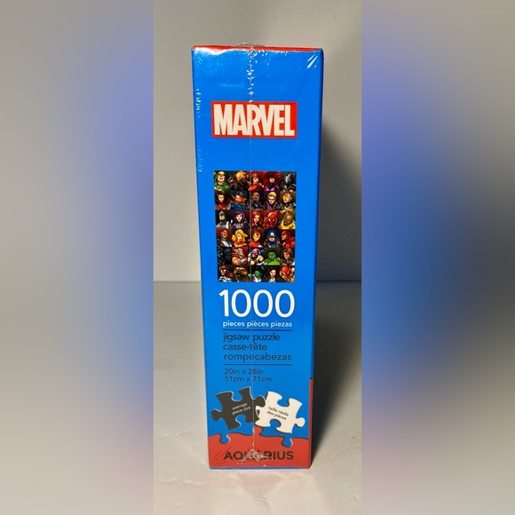 Marvel Heroes Collage 1000 Piece Jigsaw Puzzle 20in x 28 in Licensed by Aquarius - Picture 5 of 8